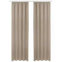 Otto Home Vorhang "SOLA" Gr. 3, grau (taupe), B:130cm H:225cm, Polyester, Polyester, Gardinen, Vorhang, Breite:130 cm, 1 Schal, einfarbig, Verdunkelung, Topseller