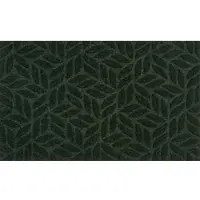 Wash & dry Fußmatte "Leaves midnight green", grün, B:45cm H:8mm L:75cm, Polyester, BY KLEEN-TEX, Teppiche, Fußmatte