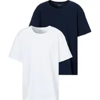 BOSS für Herren. 50475287 2er-Pack Comfor-T-Shirts weiß, marineblau (5XL), Lässig, Baumwolle, Kurzarm