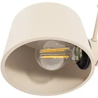 LUCANDE Tischleuchte Silka, 93 cm, beige, verstellbar, E27