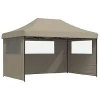 Syfax Partyzelt 292 x 440 x 315 cm Taupe Oxford-Stoff