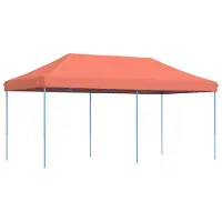 Syfax Partyzelt 292 x 580 x 315 cm Terrakotta Oxford-Stoff