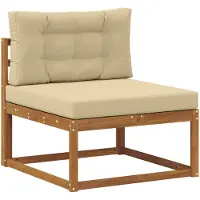vidaXL Outdoor Mittelsofa Natur