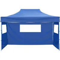 vidaXL Party-Zelt 280 x 410 x 315 cm Blau Oxford-Stoff