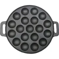 ARO houseware Poffertjesplatte aus Gusseisen 19 Stück 24cm schwarz