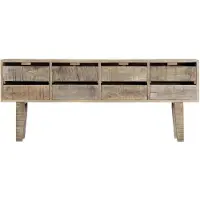 Syfax Sideboard 140×30×60 cm Massivholz Mango