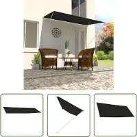The Living Store Einziehbare Markise 350×150 cm Anthrazit