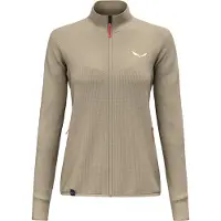 Salewa - Women's Puez Waffle Hybrid PL Jacket - Fleecejacke Gr 38 beige/braun