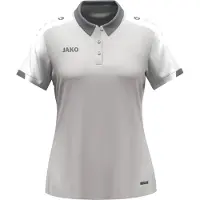 Jako Damen Polo Dynamic 6370D-837 M - Hellgrau/Weiß/Grau - M