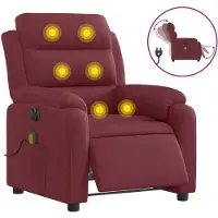 Sonstiges Massagesessel Elektrisch Weinrot Stoff