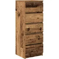 Syfax Sideboard mit Schubladen Altholz-Optik 37,5x35x99 cm