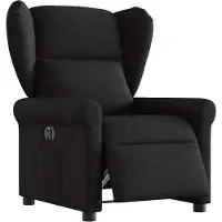 Syfax Relaxsessel Elektrisch Schwarz Stoff