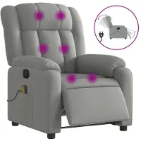 Sonstiges Massagesessel Elektrisch Hellgrau Stoff