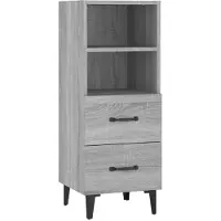 Syfax Sideboard Grau Sonoma 34,5x34x90 cm Holzwerkstoff