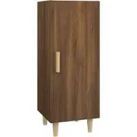 Syfax Sideboard Braun Eichen-Optik 34,5x34x90 cm Holzwerkstoff