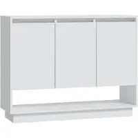 Syfax Sideboard Weiß 97x31x75 cm Holzwerkstoff