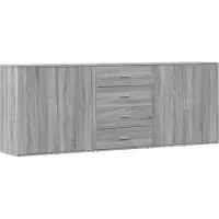 Syfax Sideboards 3 Stk. Grau Sonoma Holzwerkstoff