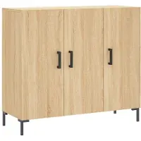 Syfax Sideboard Sonoma-Eiche 90x34x80 cm Holzwerkstoff
