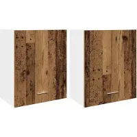 Syfax Hängeschränke 2 Stk. Lyon Altholz-Optik 50x31x60 cm Holzwerkstoff