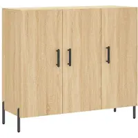Syfax Sideboard Sonoma-Eiche 90x34x80 cm Holzwerkstoff