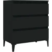 Syfax Sideboard Schwarz 60x35x70 cm Holzwerkstoff