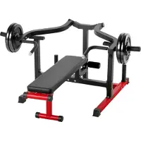 Vevor 450 LBS Chest Press Machine Adjustable Bench Press Flat Incline Bench Gym