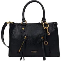 Marc O'Polo Leder Handtasche Umhängetasche Phili Shopper Black schwarz