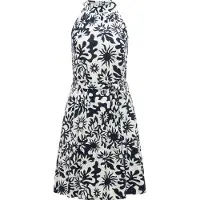Ragwear A-Linien-Kleid "A-Linien-Kleid Angylee Print YOUMODO", Damen, Gr. S, N-Gr, blau (navy), Obermaterial: 100% Viskose CV., Kleider A-Linien-Kleid