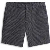 Tommy Hilfiger Shorts "DOVER AOP Essential TWILL", Herren, Gr. 34, N-Gr, schwarz-weiß (navy allover), Web, Obermaterial: 96% Baumwolle, 4% Elasthan, gerade kniefrei, Hosen Shorts