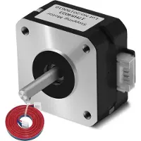 MMOBIEL Nema 17 Schrittmotor Bipolar (17HS4023) 1,8 Grad 4,1V 1A 13 Ncm (18.4oz.in)