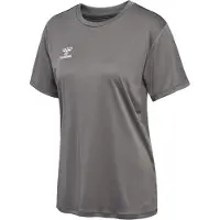 Hummel Essential Kurzarm-t-shirt Grau S Frau Grau S
