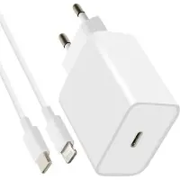 Mayaxess , iPhone Ladegerät Ultra Schnell 20W USB-C auf Lightning Kabel, Weiß
