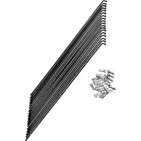 Mvtek E-bike 2.3 Mm Speichen 10 Einheiten Silber 186 mm Silber 186 mm