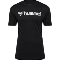 Hummel Logo Kurzarm-t-shirt Schwarz S Mann Schwarz S
