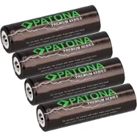 PATONA 4x Premium 14500 Zelle ICR14500 Li-Ion Akku 3,7V 800mAh