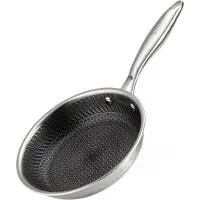 Elitehoff Bratpfanne Edelstahl Wabenbeschichtung Ø20 x 4,5 cm Induktionsgeeignet Modell 62956