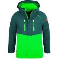 TROLLKIDS 418-308 Kinder-Regenjacke in Grün – wasserdicht