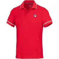 FILA Tennis-Polo New Court (100% Polyester) rot Herren