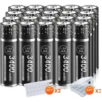 OEM AA Wiederaufladbare Batterie, 3400mWh Kapazität, Zuverlässige Leistung, Blau