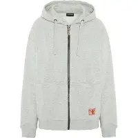 Chiemsee Kapuzensweatjacke , Damen, Gr. S (34/36), grau (neutral gray melange), 88% Baumwolle, 12% Polyester, Sweatjacken Kapuzensweatjacke