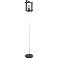 Searchlight Schwarze Stehlampe Plaza