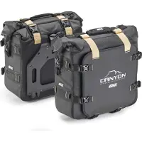 Givi CANYON Seitentaschen Monokey 25L wasserdicht braun