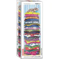 Eurographics Fluffy Kitty on Pillows Panorama (1000)