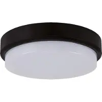 Ideus Hermetische LED-Deckenleuchte schwarz 12W 4100K IP65 ARON 03800