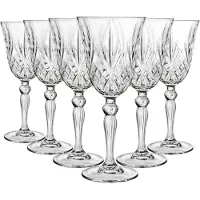 RCR Melodia White Wine Glasses – 210 ml – Set of 6 – Crystal Clear – Dishwasher Safe