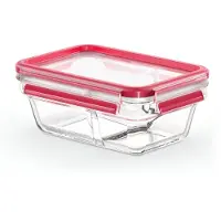 EMSA Clip&Close Glas rotes Vorratsglas 800 ml
