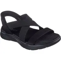 SKECHERS GO WALK FLEX SANDAL GLIMM Schwarz
