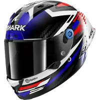 Shark Aeron GP FIM Firstlap Carbon Helm, weiß/rot/blau, S (55/56)
