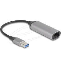 DeLOCK 81571, USB Type-A, RJ-45, 0,15 m, Anthrazit