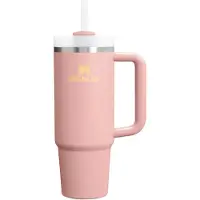 Stanley Quencher H2.O FlowState Tumbler Edelstahlbecher mit Strohhalm medium Peach Rose 1 St.